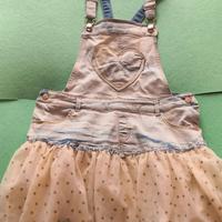 Salopette in denim Mayoral taglia 9 anni. Cm. 134.