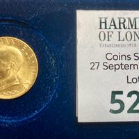 Moneta Vittorio Emanuele III re 1931 in oro FDC