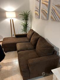 Divano tessuto marrone