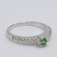 Anello Vertigo Smeraldo Diamanti