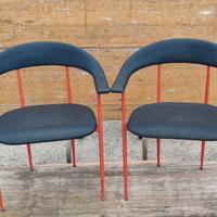 Coppia di sedie di design anni '80  industriale