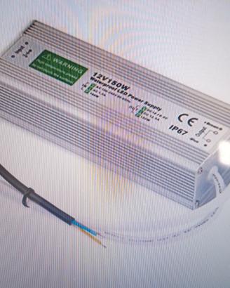 trasformatore alimentatore 12volt 150 watt luci le