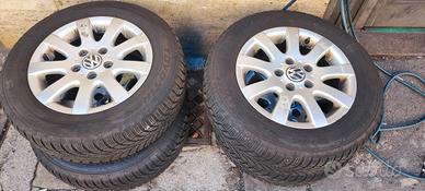 ruote cerchi neve Volkswagen golf 15