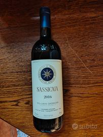 Vino Sassicaia anno 2016 Amarone Bertani 2004