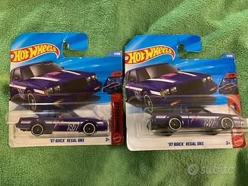 Lotto 2 Hot Wheels 87 Buick Regal GNX TREASUREHUNT