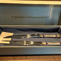 Set arrosto coltello forchettone silverplated