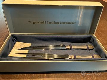 Set arrosto coltello forchettone silverplated