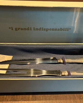 Set arrosto coltello forchettone silverplated