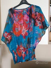 blusa donna colorata