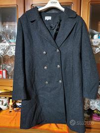 Cappotto donna di lana grigio taglia 42