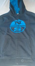 felpa cappuccio North Sails 10anni 