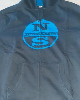 felpa cappuccio North Sails 10anni 