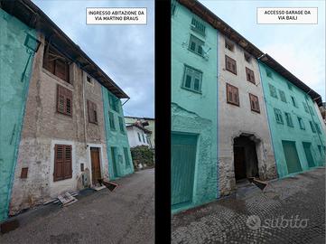 Castello tesino (tn): intero edifico terra-cielo