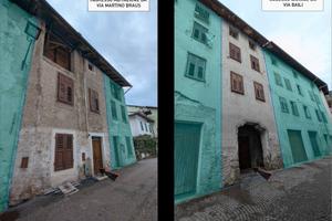 Castello tesino (tn): intero edifico terra-cielo