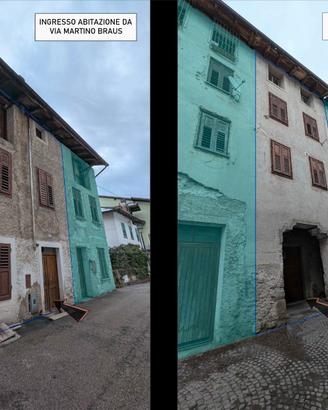 Castello tesino (tn): intero edifico terra-cielo