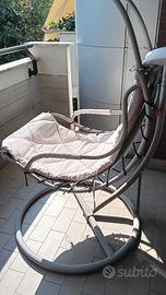 poltrona sospesa da giardino