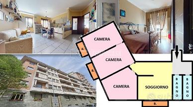 AMPIO QUADRILOCALE RISTRUTTURATO, 3 BALCONI!