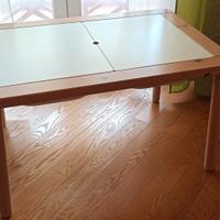 Tavolino x bambini con doppio contenitore 