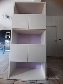 Libreria e cassettiera cameretta