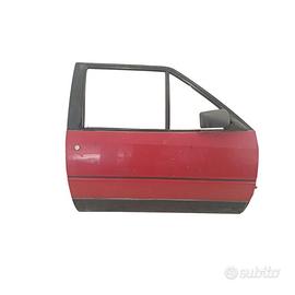 Porta anteriore destra rossa Citroen AX del 1988