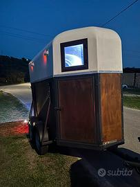 Trailer per cavalli due posti