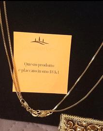 Coppia catenine cm60 cad. Placcate 0ro18k  