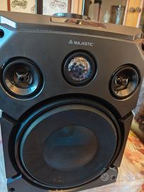 Cassa karaoke Majestic con Bluetooth batteria 6 or