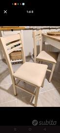 sedie beige come nuove