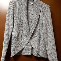 Cardigan con collo a scialle, taglia L.