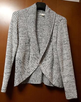 Cardigan con collo a scialle, taglia L.