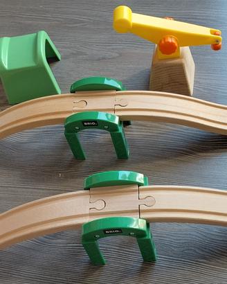 Set per pista treni legno 
