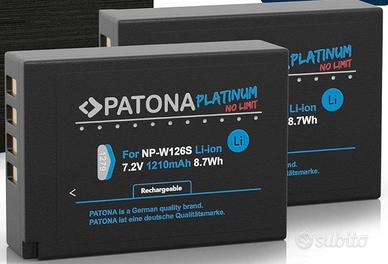 due batterie patona NP-W126S e caricabatterie