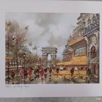 Stampa Paris Les Champs Élysées LEGENDRE Krisart 