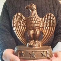 SCULTURA D'EPOCA AQUILA REALE ANTIMONIO OTTONE