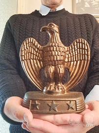 SCULTURA D'EPOCA AQUILA REALE ANTIMONIO OTTONE