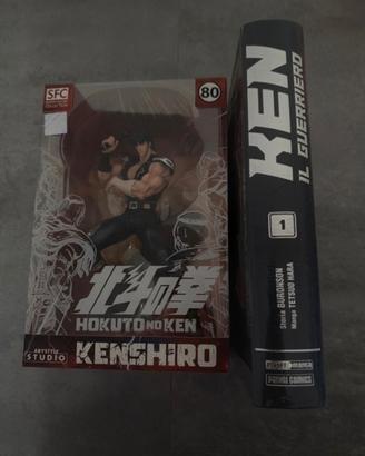 Action Figure&Libro Ken shiro lotto completo