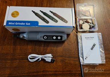 Kit Mini Smerigliatrice Elettrica con accessori