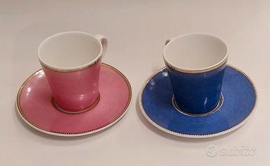 The Royal Collection 2x tazzina+piattino porcellan