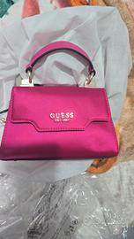borsa a mano guess magenta raso