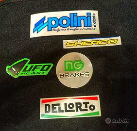 5 Adesivi Stickers Moto Tuning Polini Dell' Orto 