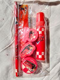 Raro Set Cancelleria Disney Pixar "Cars" Vintage