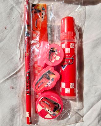 Raro Set Cancelleria Disney Pixar "Cars" Vintage