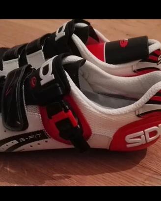 SIDI GENIUS 5 FIT CARBON BIANCO/ROSSO/NERO 