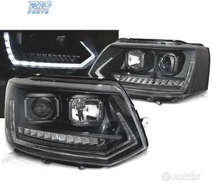 FARI PER VOLKSWAGEN VW T5 GP 09-14 DRL NERI CON FR