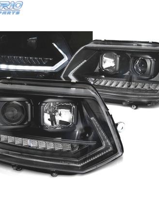 FARI PER VOLKSWAGEN VW T5 GP 09-14 DRL NERI CON FR