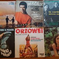 Dischi 45 giri in vinile di vari artisti e generi