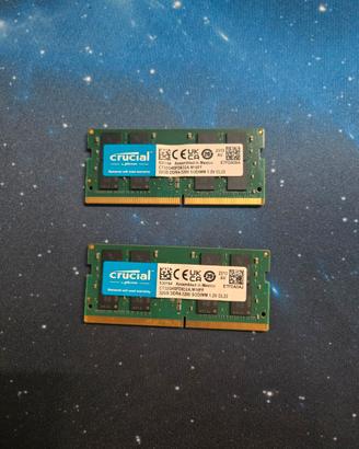 RAM DDR4 SO-DIMM Crucial 64GB (2x32GB) 3200MHz