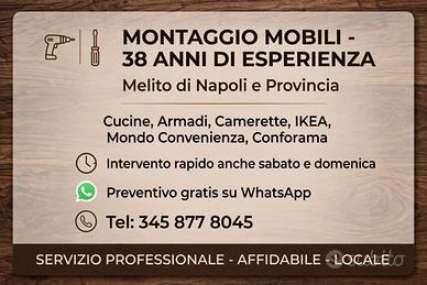 MONTAGGIO MOBILI 38 ANNI ESPERIENZA