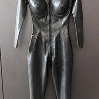 Catsuit in latex nuova da donna taglia XS smoke