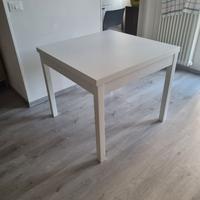tavolo da pranzo pieghevole bianco